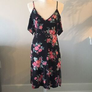 Forever 21 floral off the shoulder dress